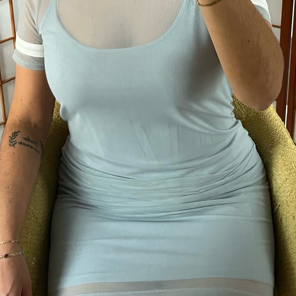 Light Blue Mini Dress